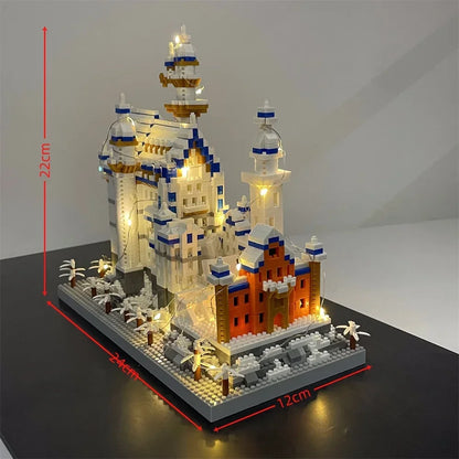 Mini Eiffel Tower Building Blocks Set with LED Light – Paris Model Kit