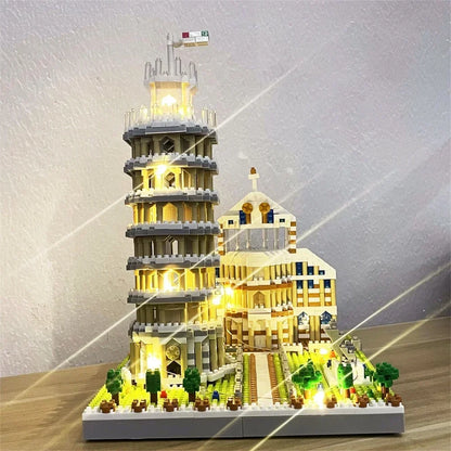 Mini Eiffel Tower Building Blocks Set with LED Light – Paris Model Kit