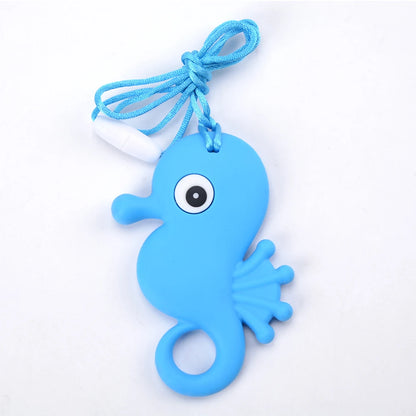 Kids Silicone Sensory Chew Necklace – Safe Chew Toy for Calm & Focus