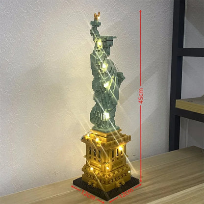 Mini Eiffel Tower Building Blocks Set with LED Light – Paris Model Kit