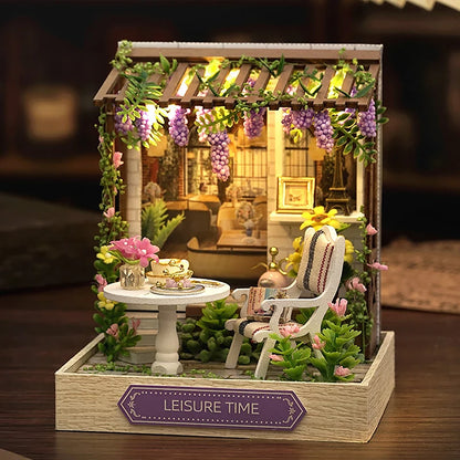 DIY Wooden Café Puzzle | 3D Dollhouse Kit for Creative Kids