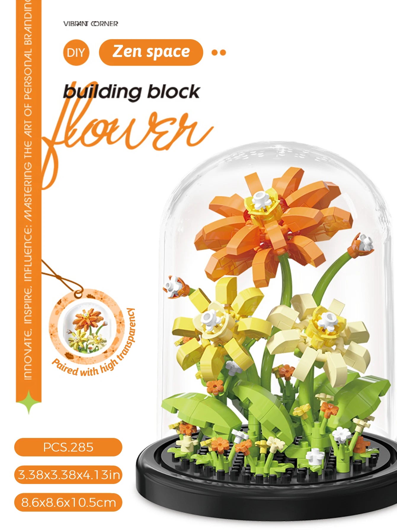 [DIY Craft] Building Block Flower Bouquet – Handmade Puzzle Gift Set 🌸