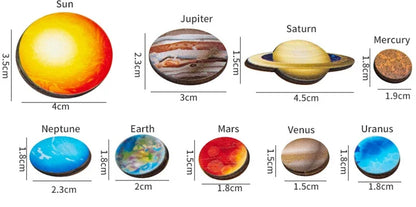 OrbitQuest™ Movable Wooden Solar System Puzzle – STEM Brain Teaser for Kids