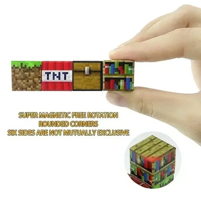 Minecraft-Inspired Magnetic Blocks – STEM Building Toy for Kids 3+