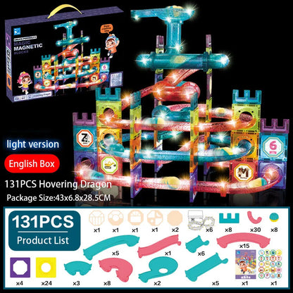 GlowTracks LED Magnetic STEM Sensory Racing Toy for Kids with Autism & ADHD