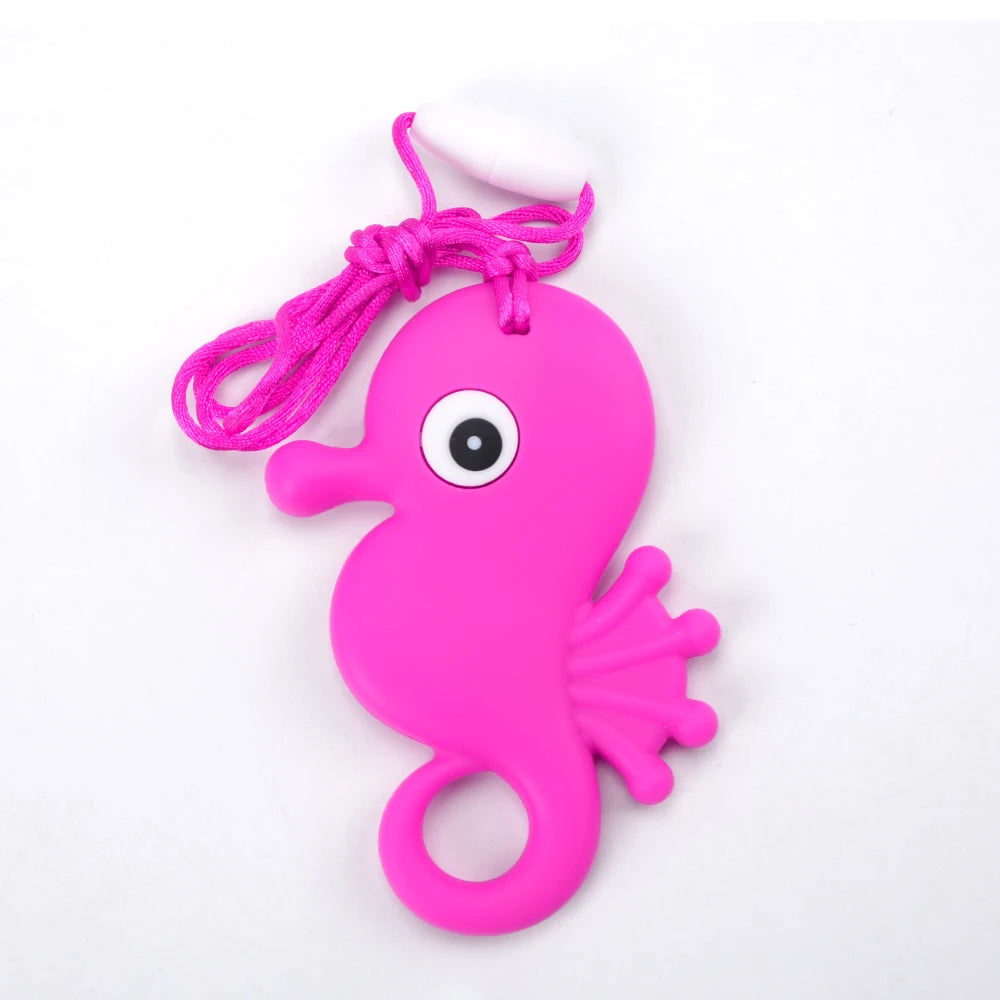 Kids Silicone Sensory Chew Necklace – Safe Chew Toy for Calm & Focus