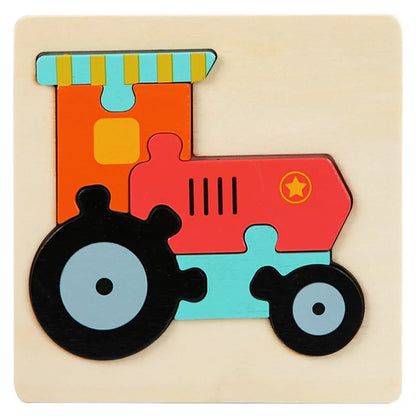 WildShapes™ Montessori 3D Wooden Animal Brain Teasers – Early Learning Puzzles for Toddlers