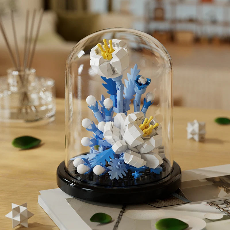 [DIY Craft] Building Block Flower Bouquet – Handmade Puzzle Gift Set 🌸