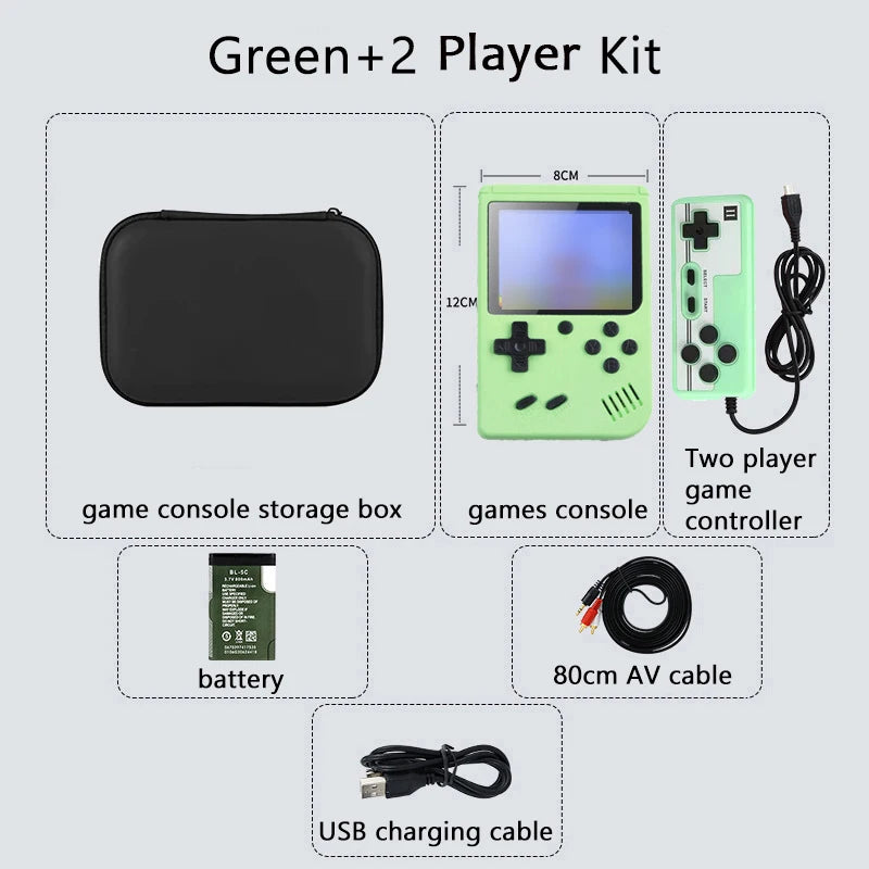 [500] Retro Handheld Game Console – 5" Screen, Classic Emulator Player