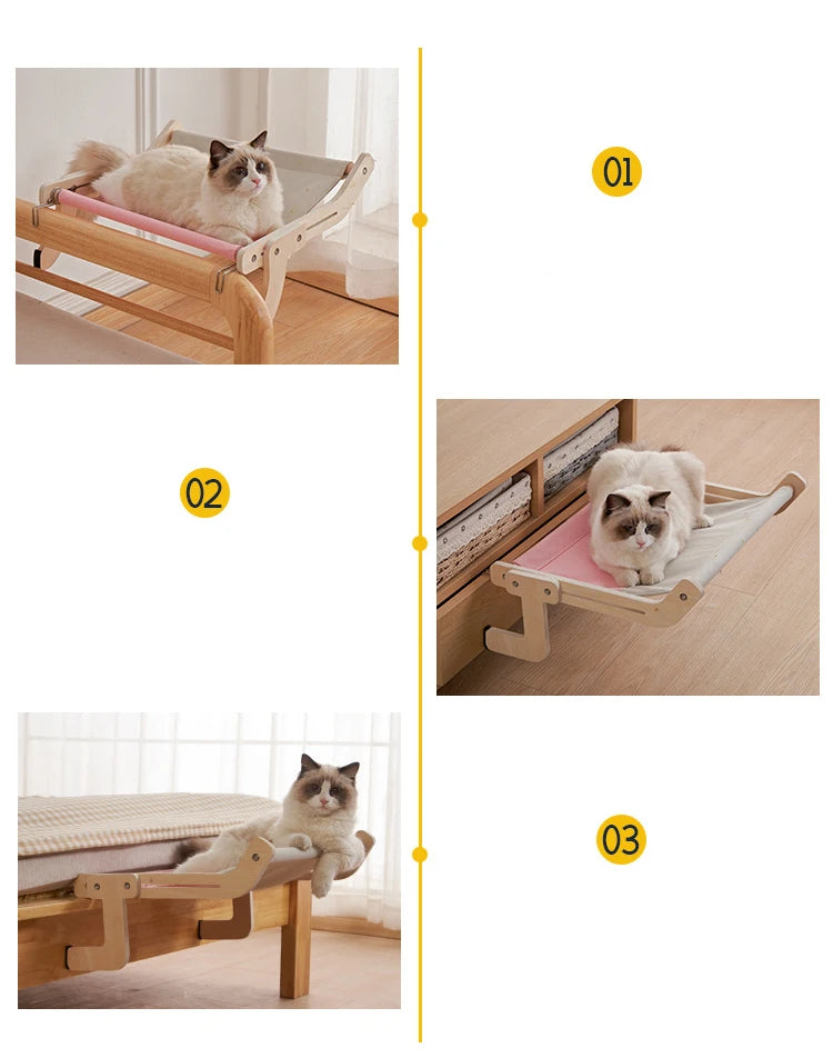 Stylish & Sturdy Cat Window Hammock – Comfortable & Space-Saving Lounging 🐾