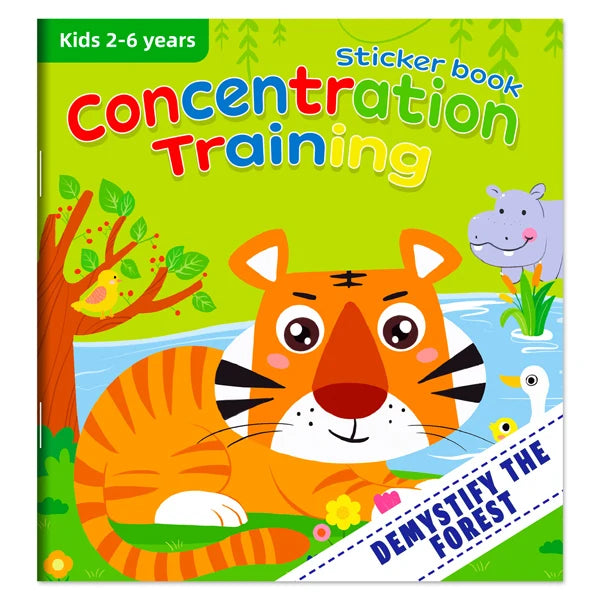 Montessori Educational Cartoon Sticker Books for Kids Age 3–6