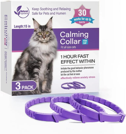 ZenPaw Calming Collar for Dogs and Cats – Natural Anxiety Relief for Stress and Travel