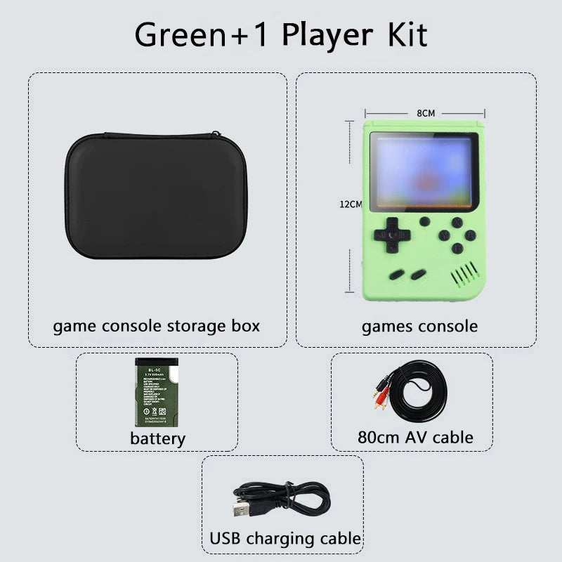 [500] Retro Handheld Game Console – 5" Screen, Classic Emulator Player