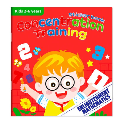 Montessori Educational Cartoon Sticker Books for Kids Age 3–6