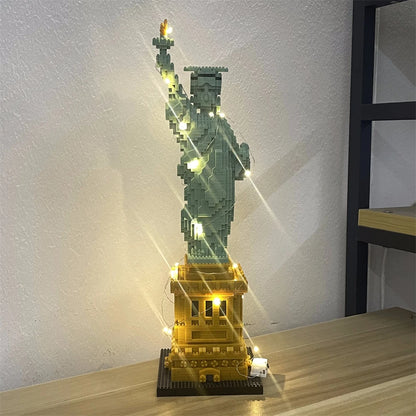Mini Eiffel Tower Building Blocks Set with LED Light – Paris Model Kit
