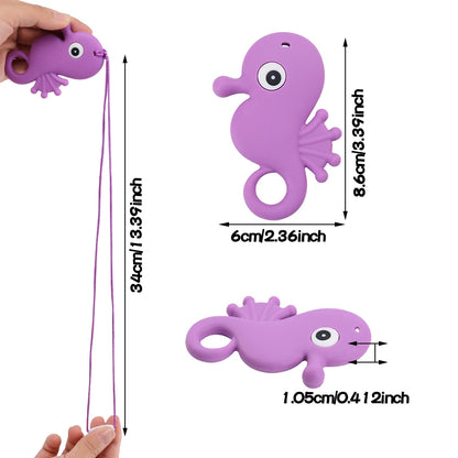 Kids Silicone Sensory Chew Necklace – Safe Chew Toy for Calm & Focus