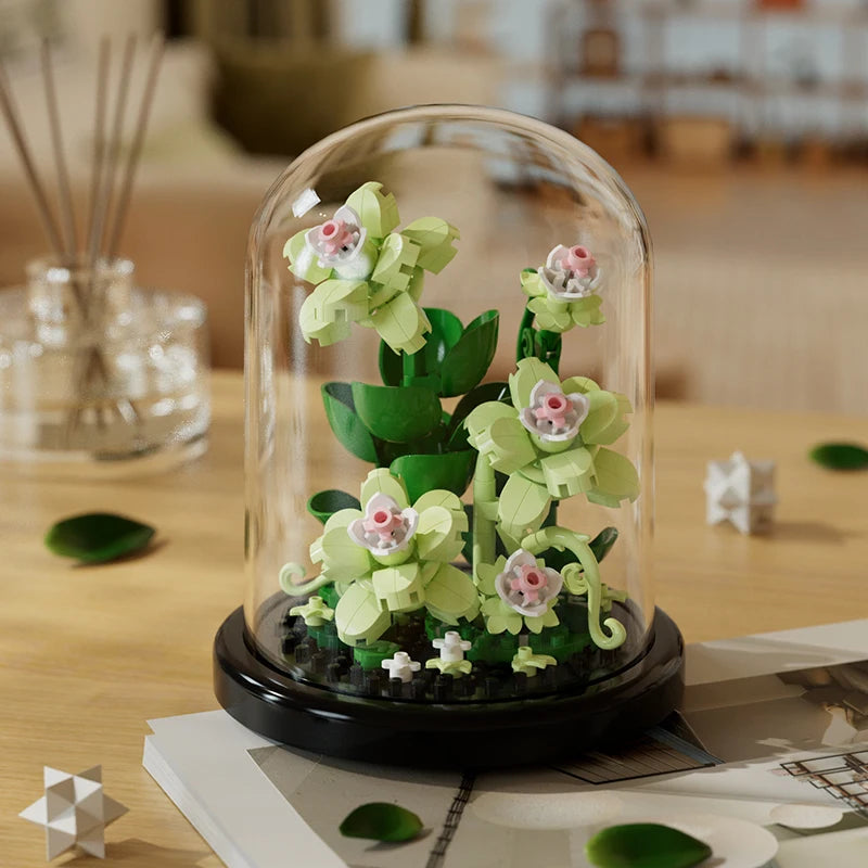 [DIY Craft] Building Block Flower Bouquet – Handmade Puzzle Gift Set 🌸