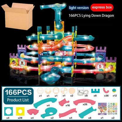 GlowTracks LED Magnetic STEM Sensory Racing Toy for Kids with Autism & ADHD