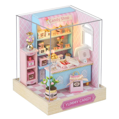 DIY Wooden Café Puzzle | 3D Dollhouse Kit for Creative Kids