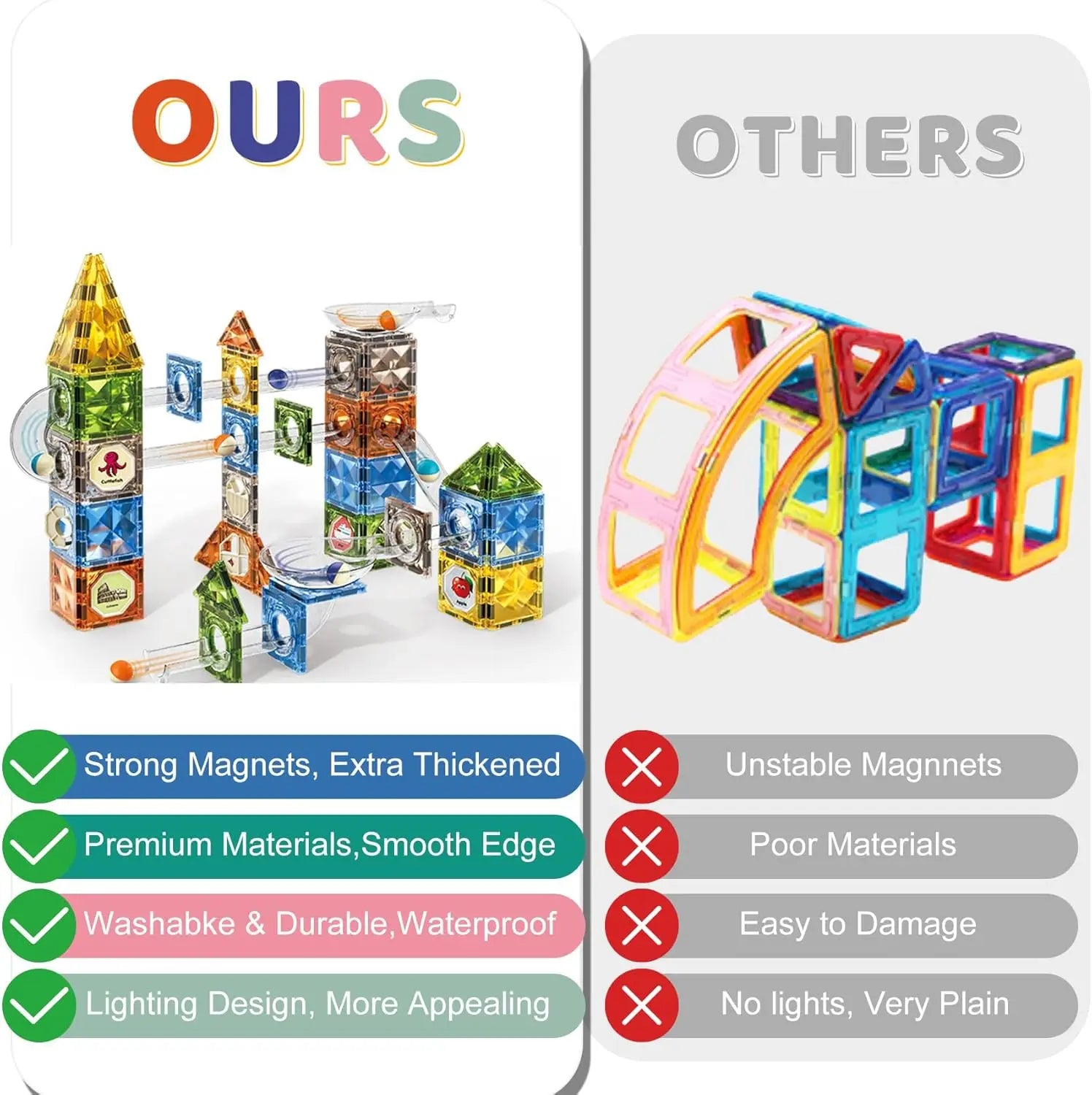 Durable non-toxic tiles for STEM learning and play