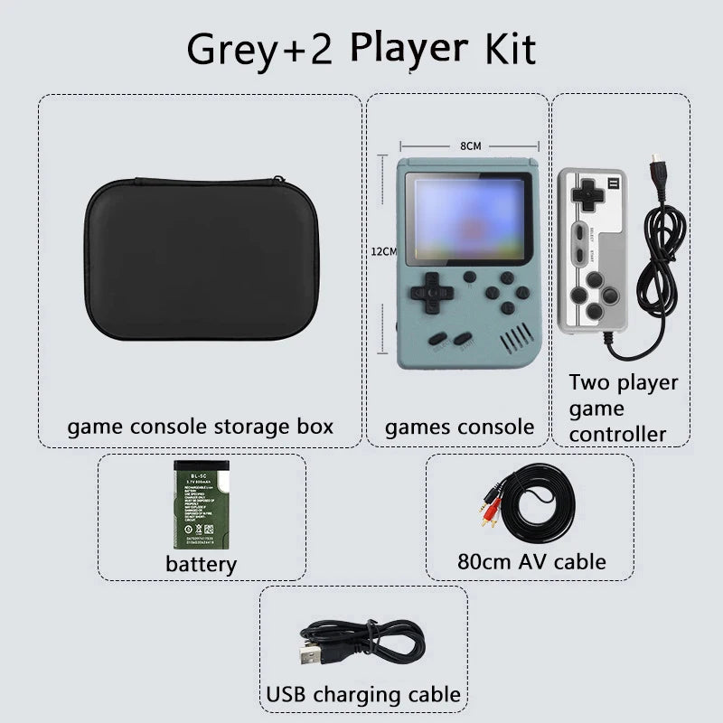[500] Retro Handheld Game Console – 5" Screen, Classic Emulator Player