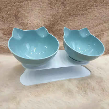 PurrTilt Ergonomic Cat Bowl Set for Improved Digestion and Neck Comfort