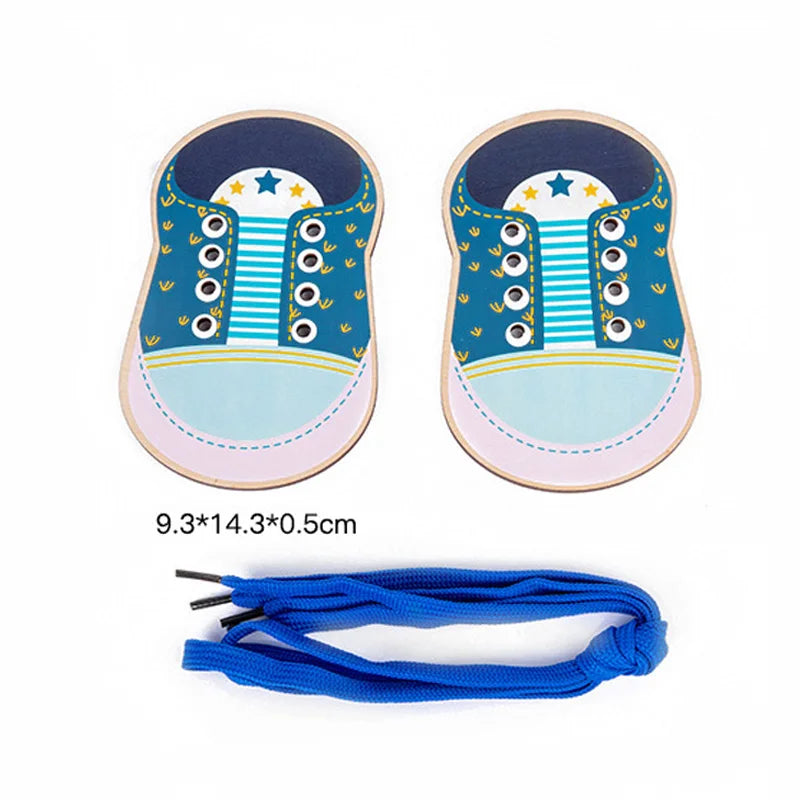 Montessori Life Skills Board – Toddler Dressing and Threading Toy