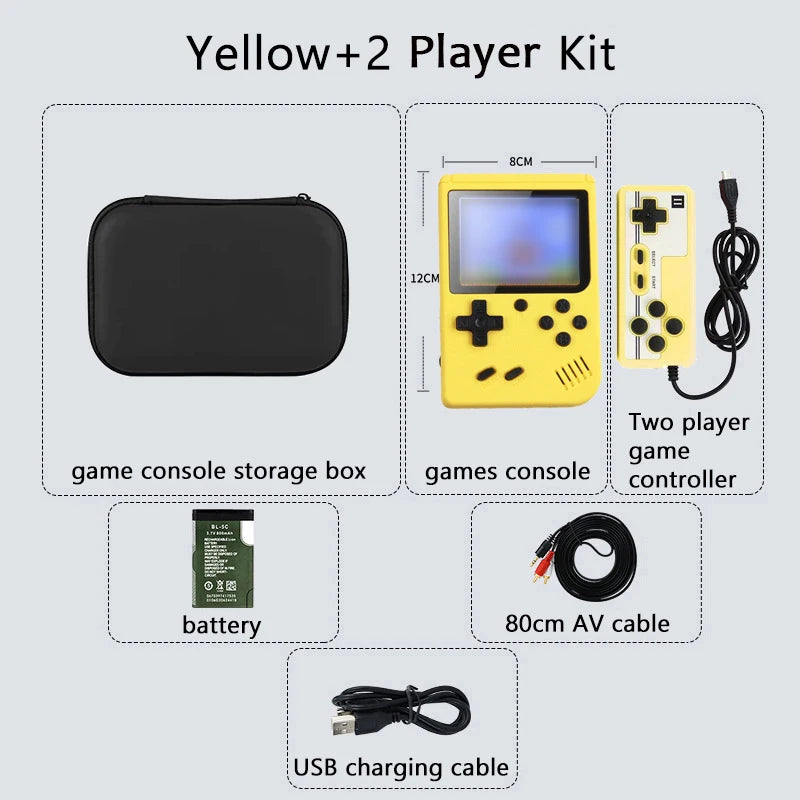 [500] Retro Handheld Game Console – 5" Screen, Classic Emulator Player