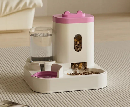Automatic Cat and Dog Feeder with Water Fountain – Stress-Free Mealtime