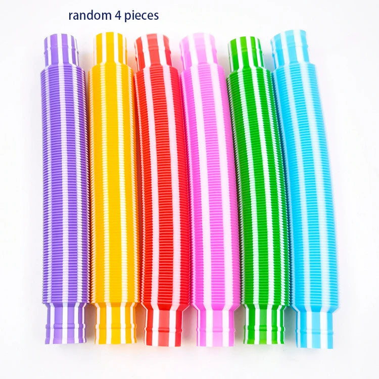 Mini Tube Sensory Fidget Toys – 4 Pack for Kids with Autism & ADHD 🌈