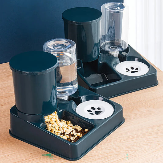 [2-in-1] Automatic Pet Food & Water Dispenser for Cats & Small Dogs 🐾