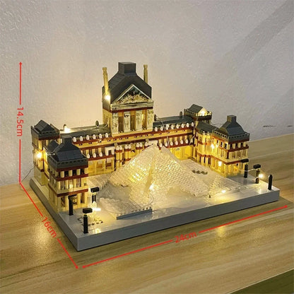 Mini Eiffel Tower Building Blocks Set with LED Light – Paris Model Kit