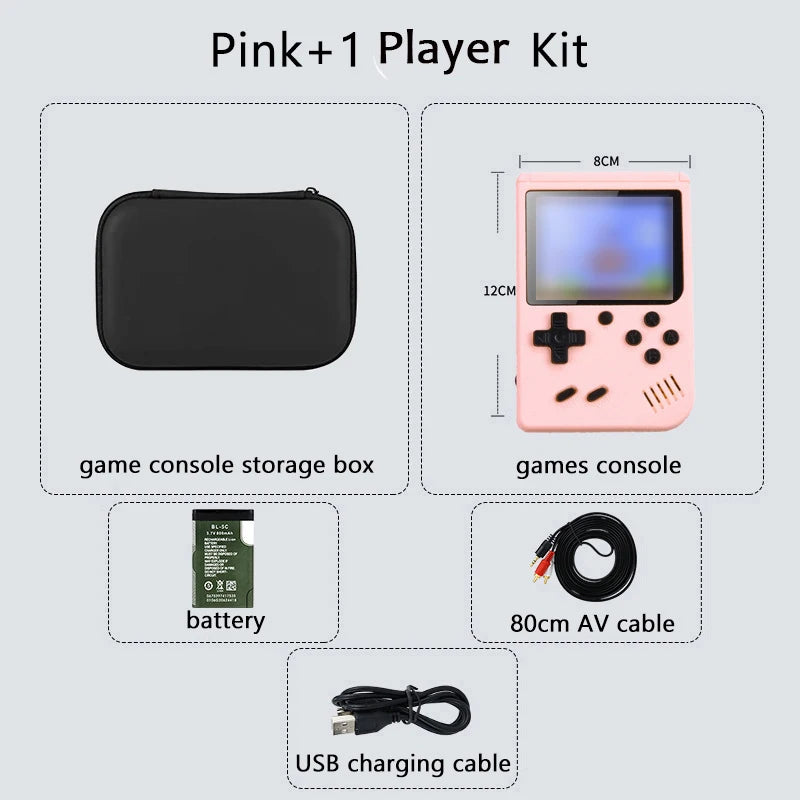 [500] Retro Handheld Game Console – 5" Screen, Classic Emulator Player