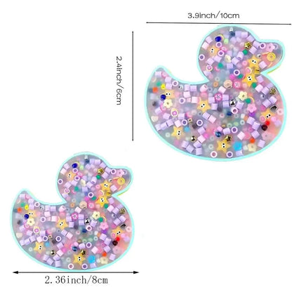 Silicone skin picking fidget toy in soft pastel colours, portable and compact.
