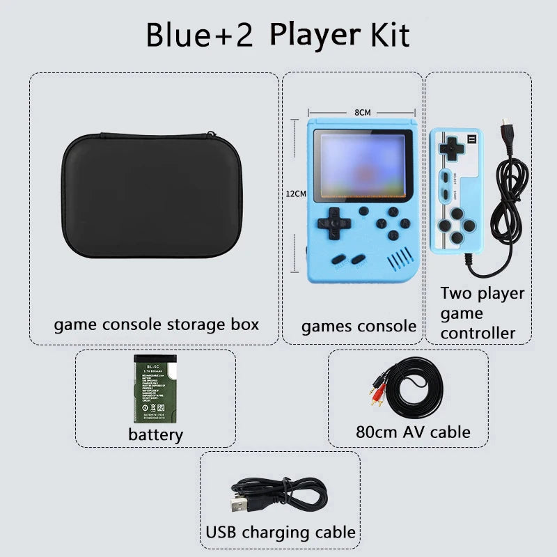 [500] Retro Handheld Game Console – 5" Screen, Classic Emulator Player