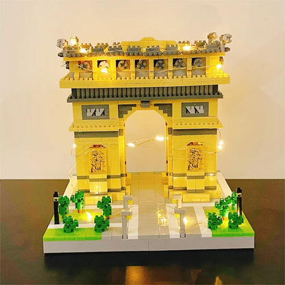 Mini Eiffel Tower Building Blocks Set with LED Light – Paris Model Kit
