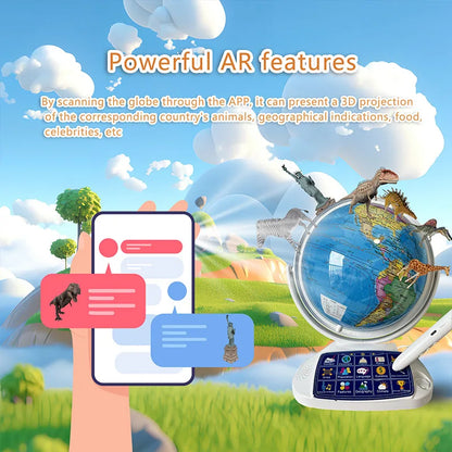 Children’s geography learning toy with voice features