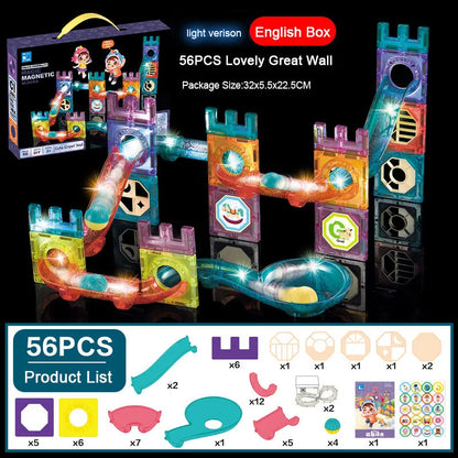 GlowTracks LED Magnetic STEM Sensory Racing Toy for Kids with Autism & ADHD