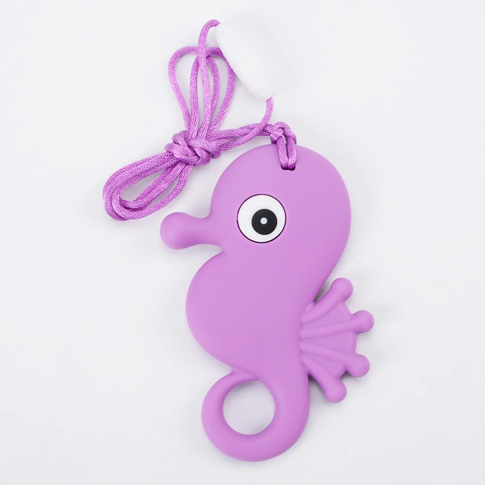 Kids Silicone Sensory Chew Necklace – Safe Chew Toy for Calm & Focus