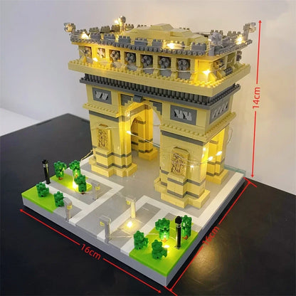 Mini Eiffel Tower Building Blocks Set with LED Light – Paris Model Kit