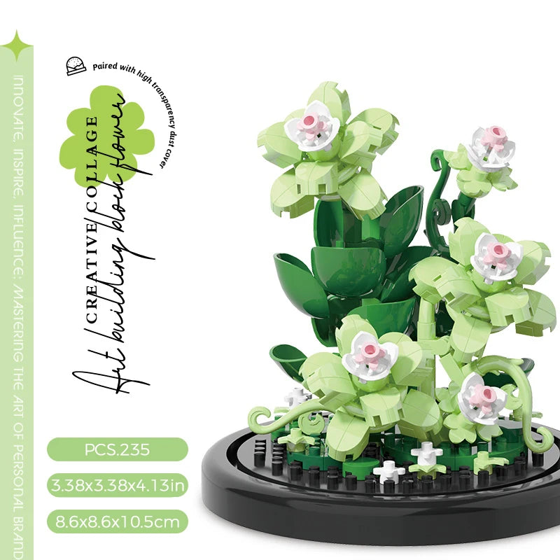 [DIY Craft] Building Block Flower Bouquet – Handmade Puzzle Gift Set 🌸