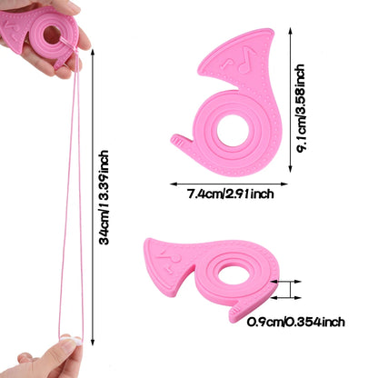 Kids Silicone Sensory Chew Necklace – Safe Chew Toy for Calm & Focus
