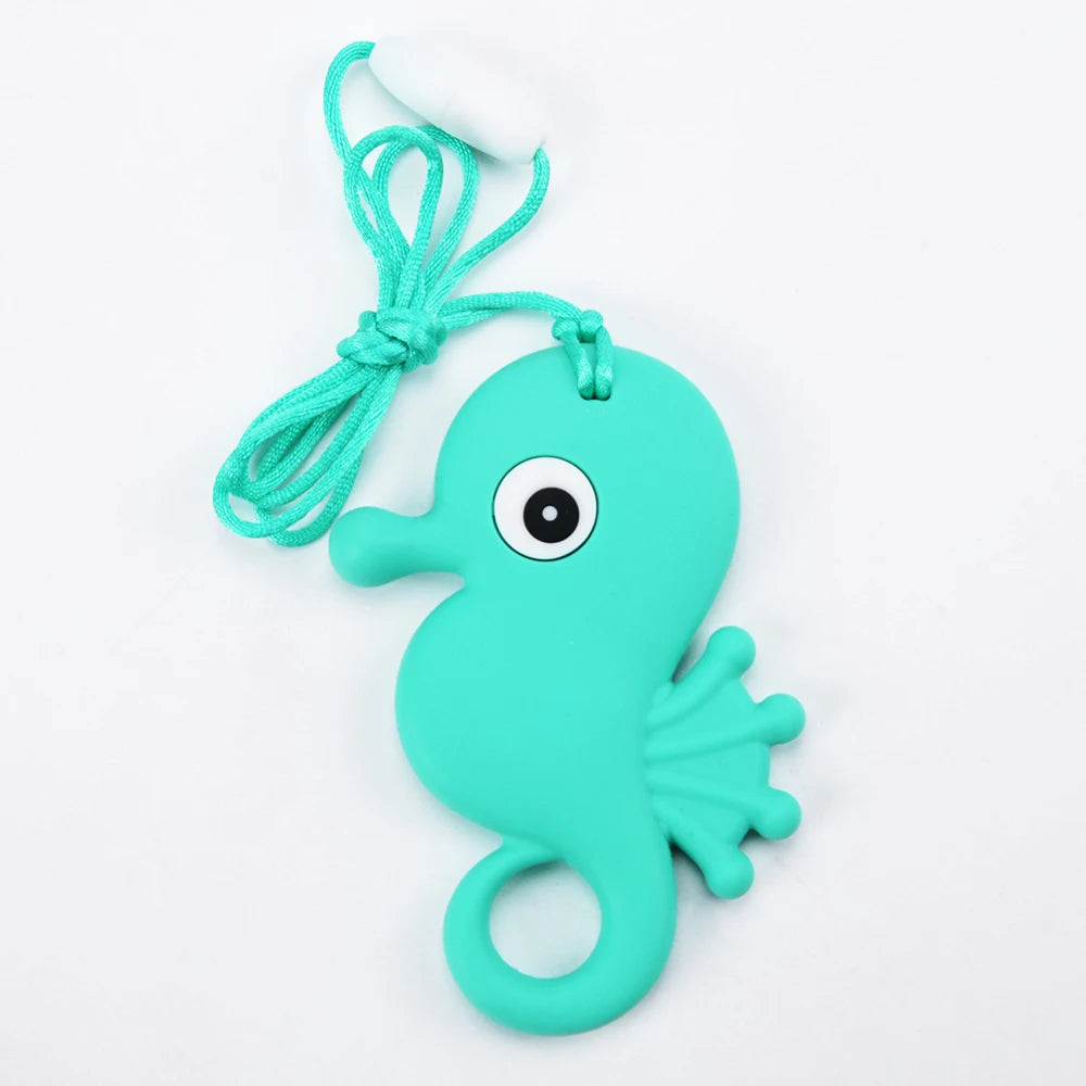 Kids Silicone Sensory Chew Necklace – Safe Chew Toy for Calm & Focus