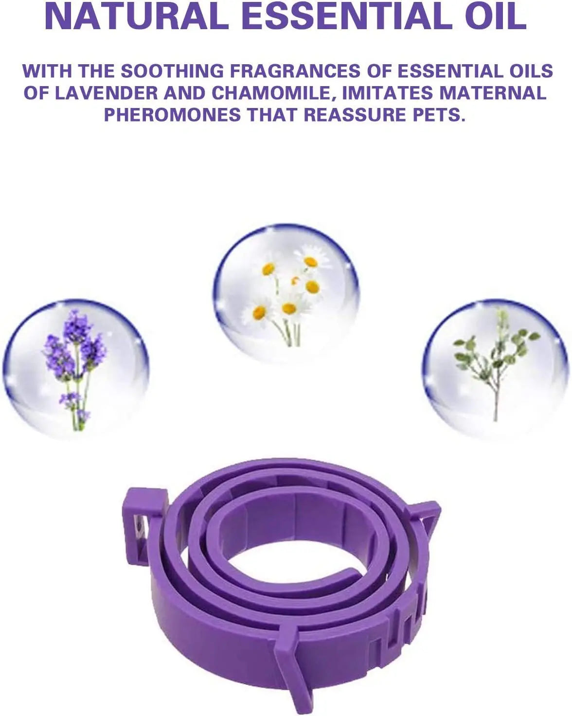 ZenPaw Calming Collar for Dogs and Cats – Natural Anxiety Relief for Stress and Travel