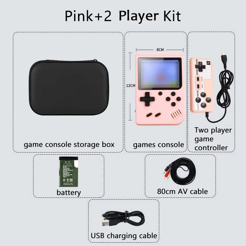 [500] Retro Handheld Game Console – 5" Screen, Classic Emulator Player