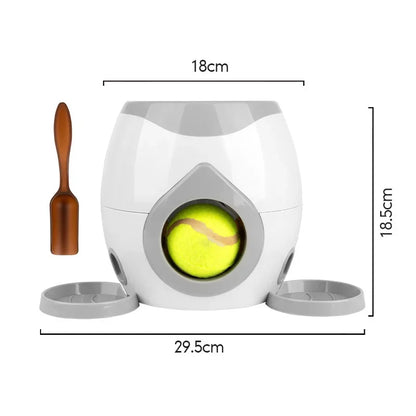 2-in-1 Automatic Dog Ball Launcher & Treat Dispenser