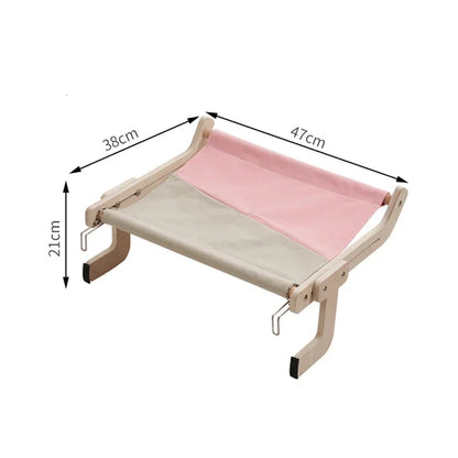 Stylish space-saving cat lounge hammock for modern homes