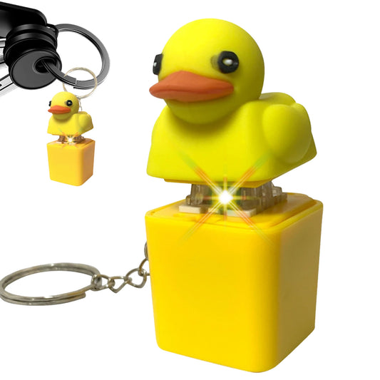 LED duck fidget sensory toy glowing and quacking