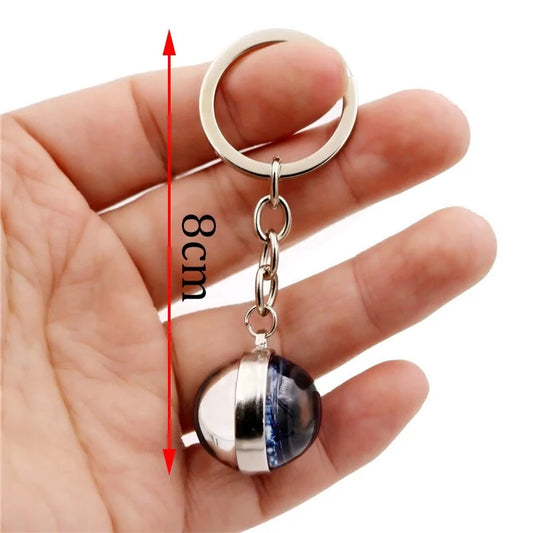 Luminous Constellation Glass Ball Keychain – Glowing Celestial Keyring