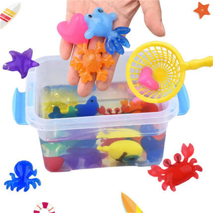  Handmade water elf toy kit for creative STEM play and gel molding.
